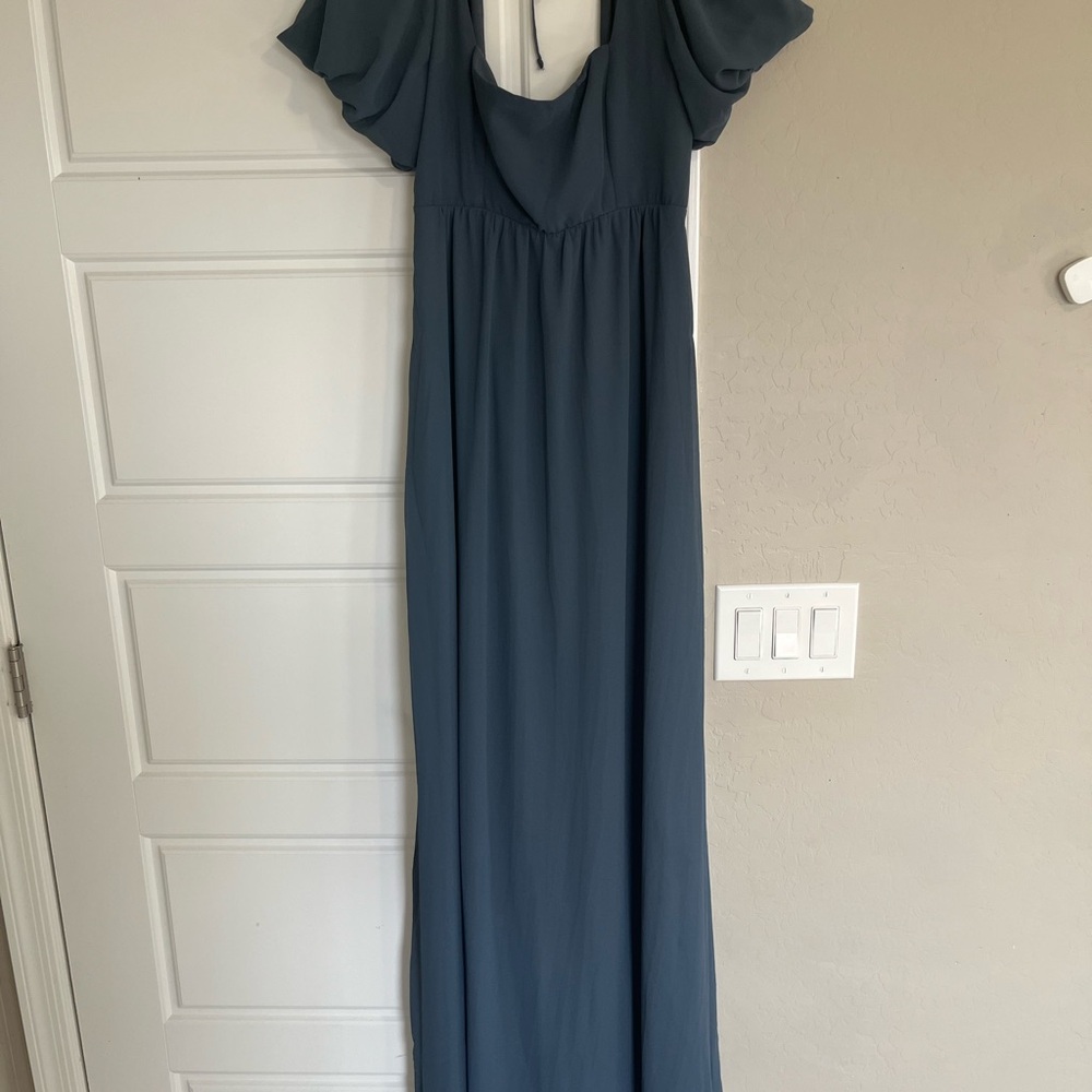 Show Me Your MuMu Teal Maxi Dress